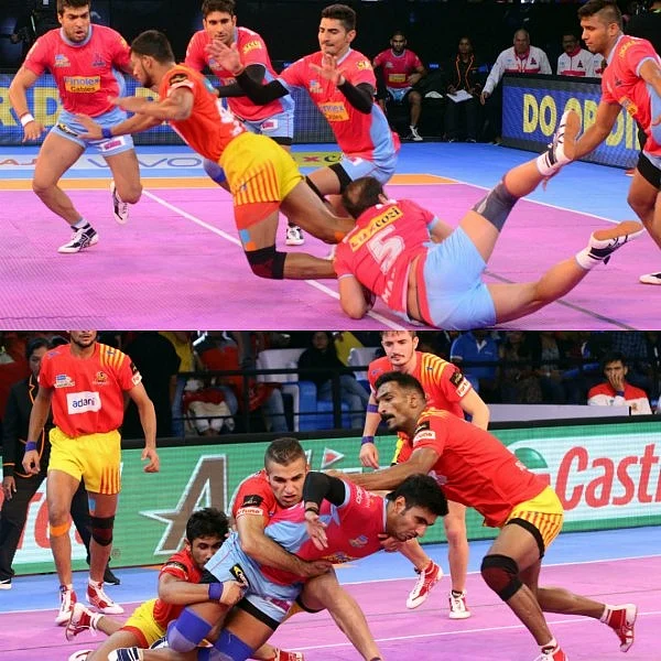 சுகேஷ் சொதப்பல், சச்சின் அபாரம்... குஜராத்துக்கு ஹாட்ரிக் வெற்றி! #ProKabaddi