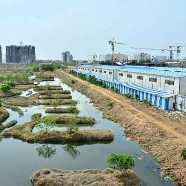 ELCOT destroying Sholinganallur Marsh land..!