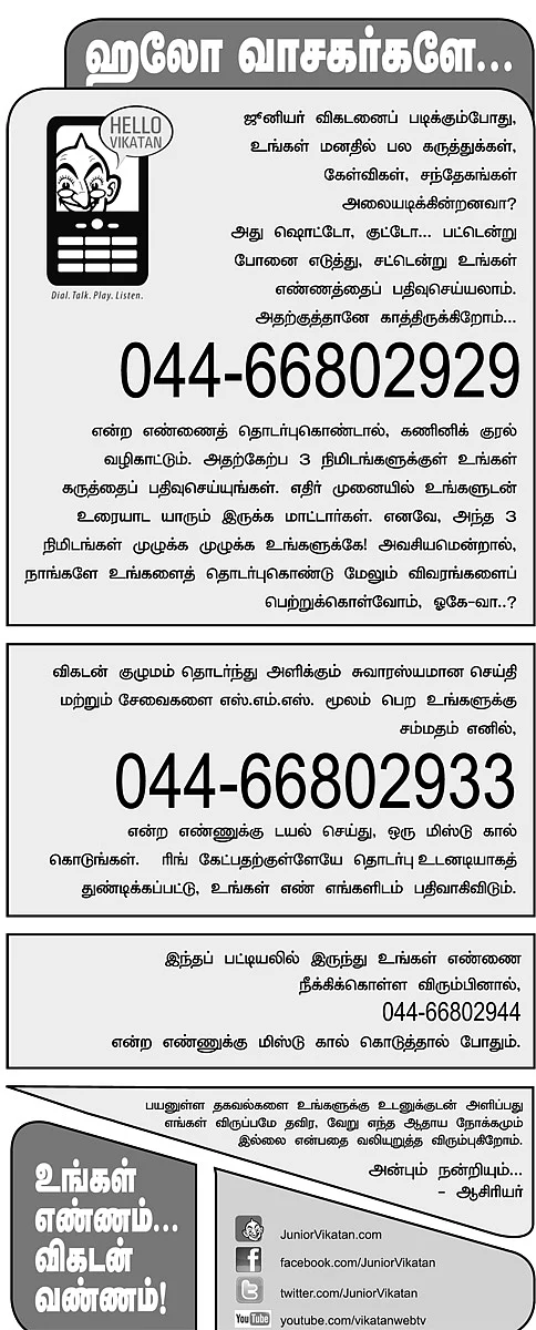 ஹலோ வாசகர்களே...
