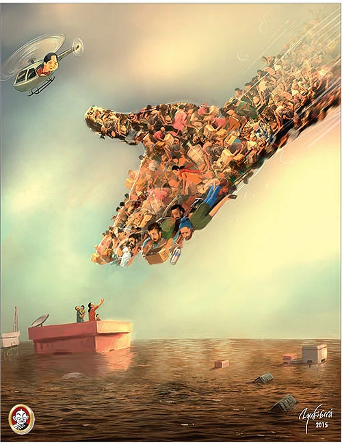 Land…water…justice! Let’s join hands and save the city!