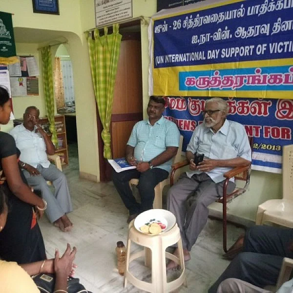 ``சித்திரவதையால் பாதிக்கப்படுவோர் பற்றி பள்ளி, கல்லூரி பாடங்களில் இடம் பெற வேண்டும்!" வழக்கறிஞர் சி.சே.ராசன்