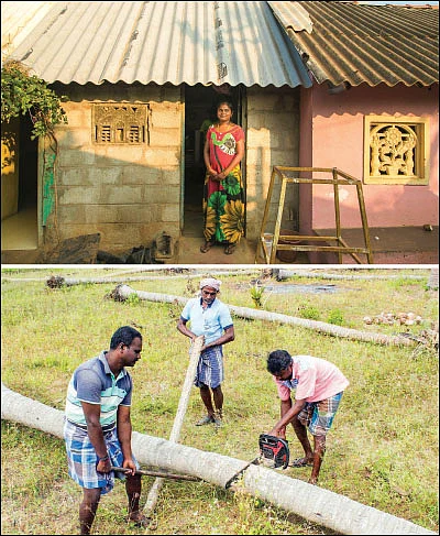 ‘கஜா’ துயர் துடைக்க... களத்தில் விகடன்!