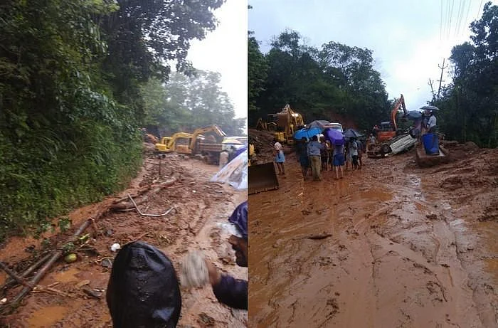 நிலச்சரிவில் சிக்கிய வெளிநாட்டுப் பயணிகள்! - 7 மணி நேரப் போராட்டத்துக்குப் பின்னர் மீட்ட ராணுவம்