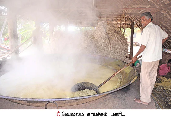 விலை வீழ்ச்சியில் உருண்டை வெல்லம்...