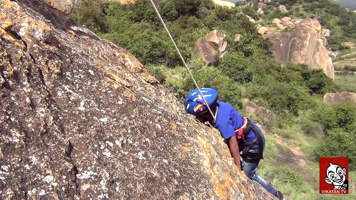 Seven year old kid climbs thirumoorthi hills