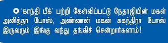 நேதாஜி தங்கிய காந்தி இல்லம்!