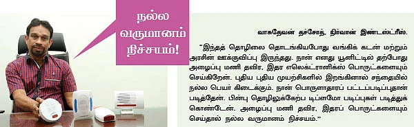 பணம் கொட்டும் தொழில்கள்:எலெக்ட்ரானிக் அழைப்பு மணி!