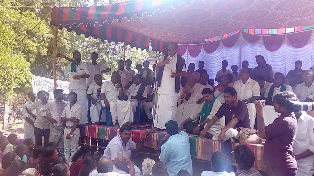 மேடையிலேயே மயங்கி விழுந்தார் வைகோ! பரபரப்பில் கதிராமங்கலம்