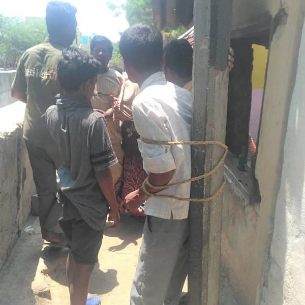 `அண்டா திருடிய இளைஞர்; விரட்டி விரட்டித் தாக்கிய பெண்!’ - வேலூரில் பரபரப்பு