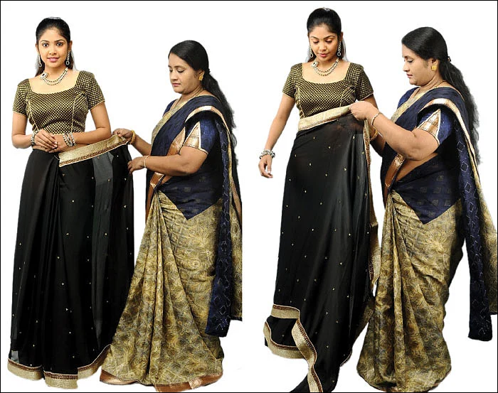 புடவை கட்டுவது எப்படி?