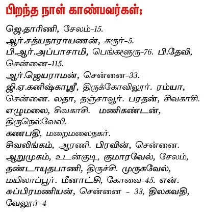 நீங்களும் வாழ்த்துங்களேன்!