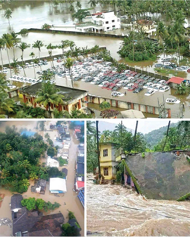 நீரில் மூழ்கிய கேரளம்... மண்ணில் புதைந்த மனிதர்கள்!