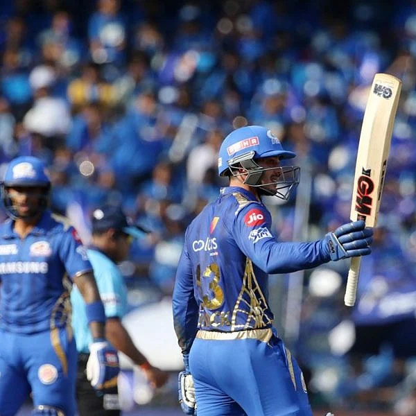 ரோஹித் - டி காக்கின் 96 ரன்கள் பார்ட்னர்ஷிப்; அதிரடி பாண்ட்யா... ராஜஸ்தானுக்கு 188 ரன்கள் இலக்கு நிர்ணயித்த மும்பை!