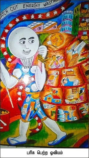 ஓவியத்தில் அசத்தும் மெர்சி!