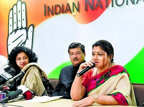 'குஷ்புவை வைத்துக்கொண்டு கட்சி நடத்த முடியாது!'- காங்கிரஸில் அடுத்த கலகக்குரல்!