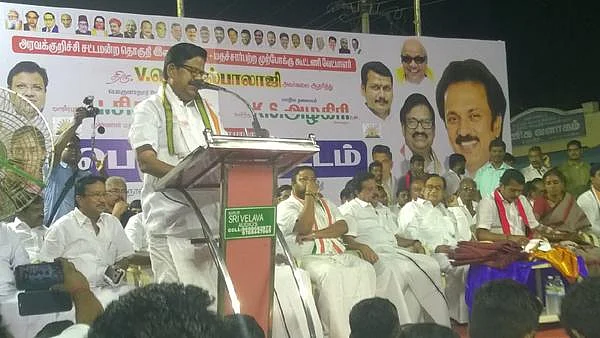 `மத்திய அரசு அமைய ஏப்ரல் 18; மாநில அரசு அமைய மே 19!” - கரூரில் ப.சிதம்பரம் பேச்சு