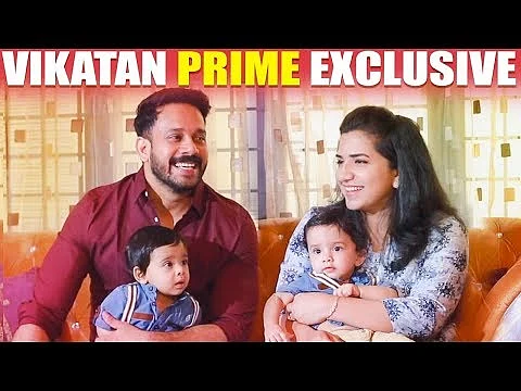 ULTRA CUTE: Difficulties in Raising Twins - Bharath & his Wife First time Open up!