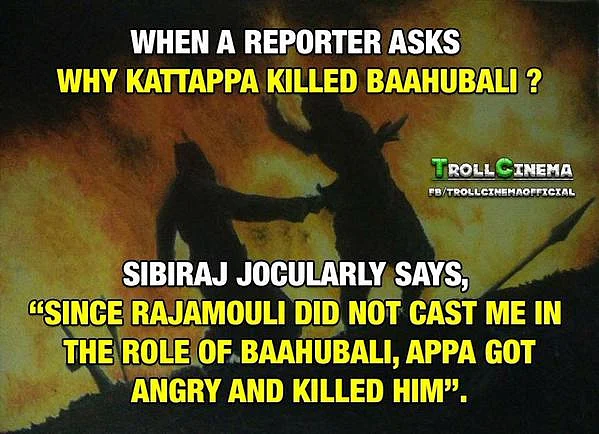 கட்டப்பா ஏன் பாகுபலியைக் கொன்றார்? சிபி ராஜ் ட்விட்டரில் கொடுத்த பதில்!