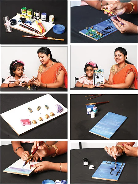 சூப்பரான ஸ்டோன் பெயின்ட் வால் ஹேங்கிங்!