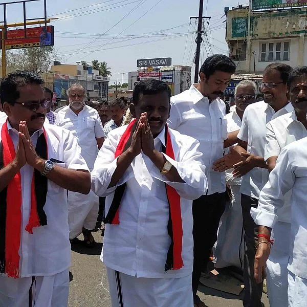 `ஐ.பெரியசாமி தலைமையில் ஊர்வலம்' - திண்டுக்கல் பிரசாரத்தைத் தொடங்கிய தி.மு.க!