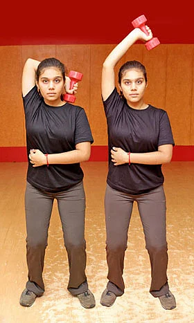 பருமனான கைகளுக்கு பயிற்சி!