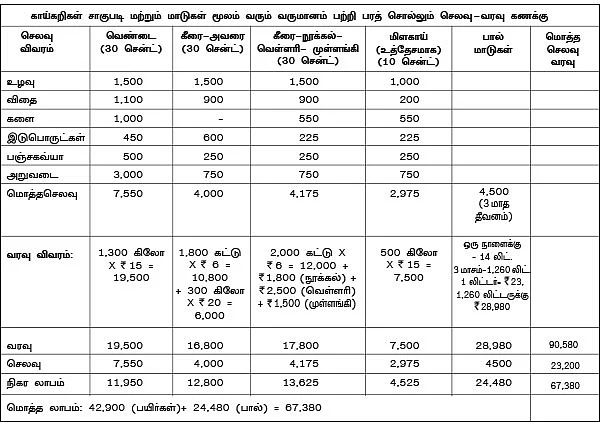வெண்டை, கீரை, அவரை, மிளகாய்... 3மாதம் 90 ஆயிரம்...