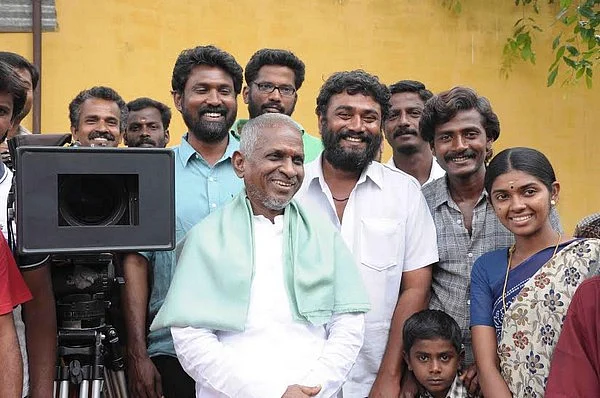 'மேற்குத்தொடர்ச்சி மலை' படப்பிடிப்பு தளத்தில் இளையராஜா! ((படங்கள்)
