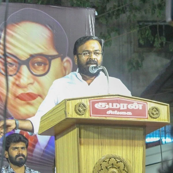 ``ரஜினிதான் பா.ஜ.க-வின் டார்கெட் !" -காந்தி நினைவு நாள் கூட்டத்தில் கரு.பழனியப்பன் பேச்சு