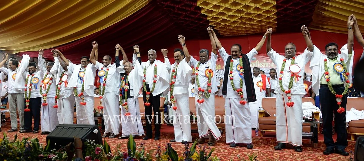 ``அம்மா அ.தி.மு.க இப்போது அடியாள் அ.தி.மு.க ஆகிவிட்டது!” - கோவையில் கொந்தளித்த ஸ்டாலின்