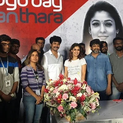 படப்பிடிப்புத் தளத்தில் பிறந்தநாள் கொண்டாடிய நயன்தாரா..! (படங்கள்)