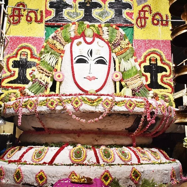 1000 கிலோ அரிசி காய்கறிகளுடன் பெருவுடையாருக்கு அன்னாபிஷேகம்!