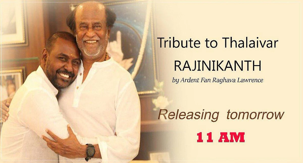 "வா தலைவா போருக்கு வா" ரஜினிக்காகப் பாடல் வெளியிடும் ராகவா லாரன்ஸ்