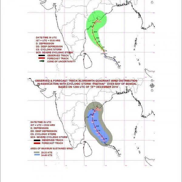 வங்கங்கடலில் உருவானது ஃபெய்டி புயல்! 17-ம் தேதி ஆந்திரா அருகே கரையை கடக்கிறது