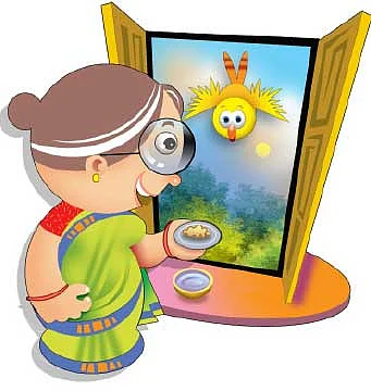 குடுகுடு பாட்டியும்..துறுதுறு சின்னியும் !
