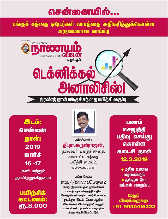 சென்னையில்... டெக்னிக்கல் அனாலிசிஸ்! - இரண்டு நாள் பங்குச் சந்தை பயிற்சி வகுப்பு