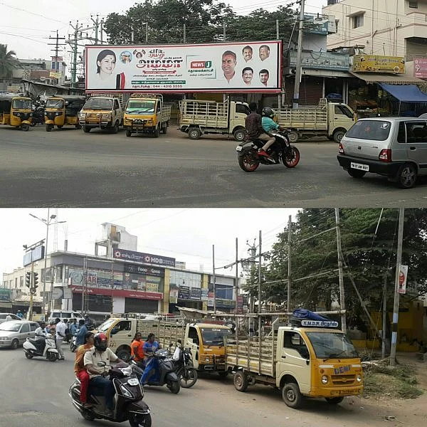 பேனர்களால் திணறும் கோவை - களமிறங்கிய டிராஃபிக் ராமசாமி!