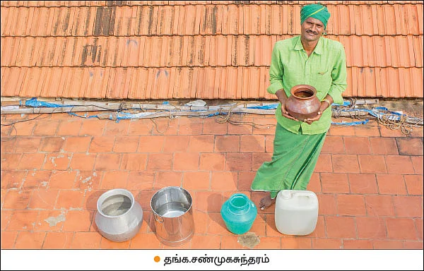 குடிக்க மழை நீர்... பள்ளிகளில் பிரசாரம்...