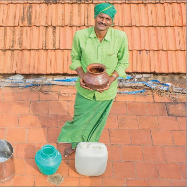 குடிக்க மழை நீர்... பள்ளிகளில் பிரசாரம்...