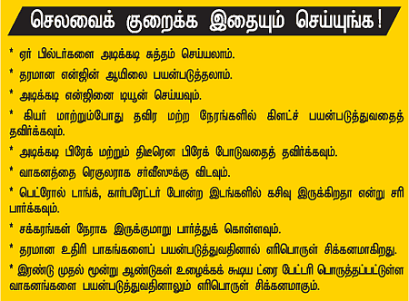 பெட்ரோல் விலையுயர்வு: செலவைக் குறைக்க சிக்கன வழிகள்!