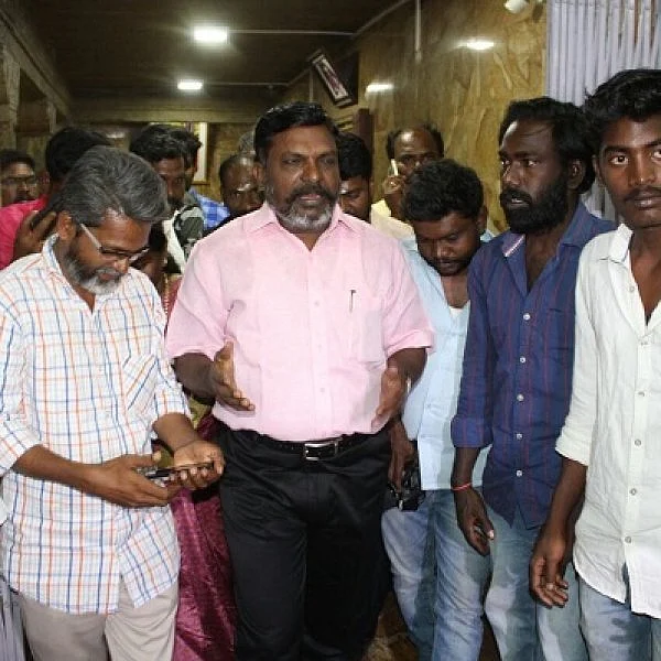 ``மீனாட்சி அம்மன் கோயில் தீ விபத்து குறித்து நீதி விசாரணை வேண்டும்!’’ - திருமாவளவன் வலியுறுத்தல்