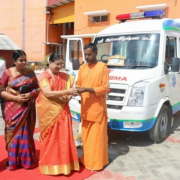 ராமகிருஷ்ண மடத்தின் சார்பில் இலவச ஆம்புலன்ஸ் சேவை துவக்கம்!