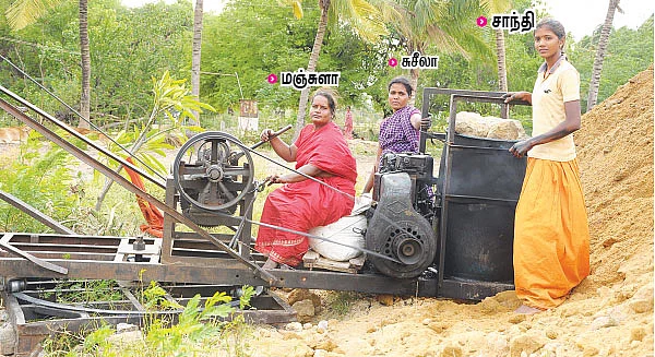 கிணறு வெட்டும் பெண்கள்!