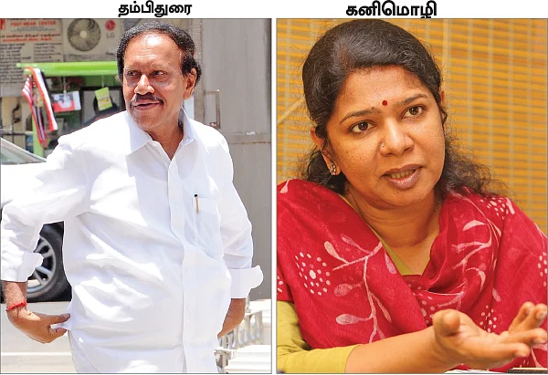 தலைநகரில்... அ.தி.மு.க. தமிழ்த்துரையும் தி.மு.க. கனல்மொழியும்!