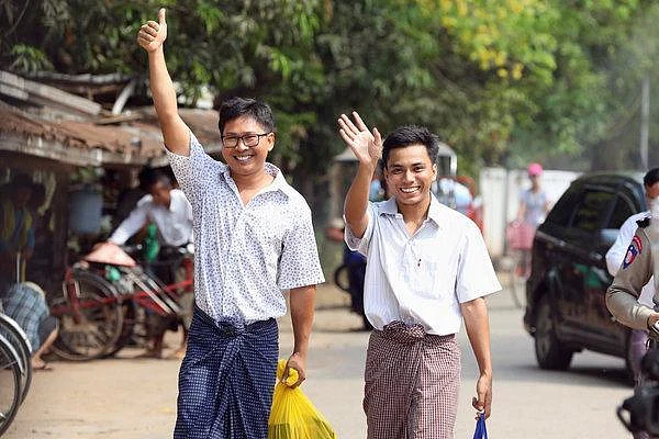 `500 நாள்கள் சிறைவாசம்!’ - மியான்மர் பத்திரிகையாளர்கள் இருவர் கருணை அடிப்படையில் விடுதலை!