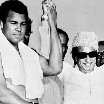 எம்.ஜி.ஆருடன் முகமது அலி