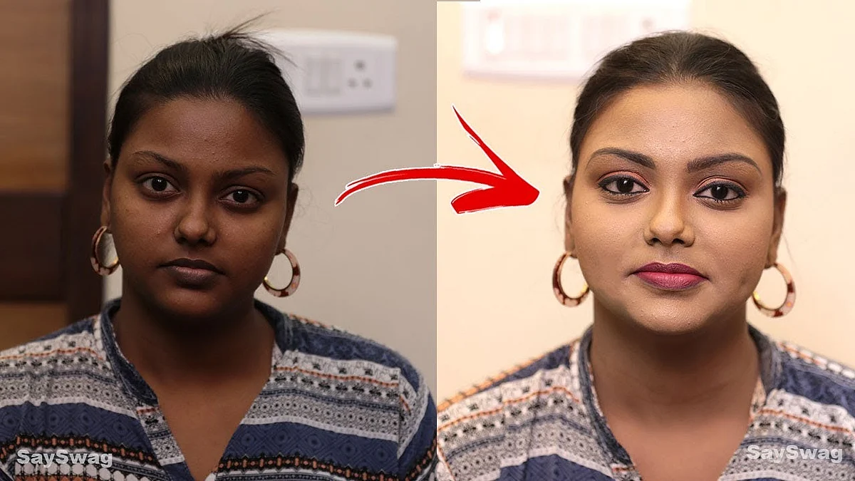 எளிதாக சிவப்பழகு பெறுவது எப்படி ? | Face Whitening Make Over Tamil | Say Swag