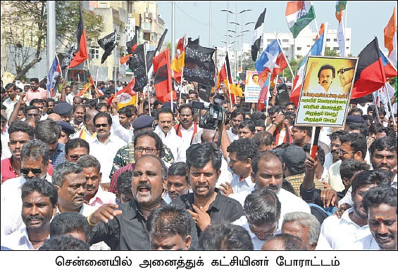 ‘‘பி.ஜே.பி-க்கு நல்ல புத்தி கொடு ஆத்தா!’’ - பாரத மாதாவை வேண்டும் ஜூனியர் கோவணாண்டி