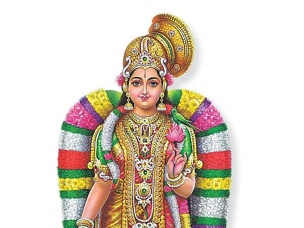 ஆண்டாள் கோயிலில் போடப்பட்ட தாமரை ஓவியத்தை பெயின்ட்டால் அழித்த அதிகாரிகள்!