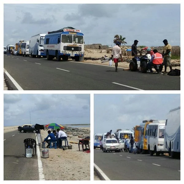 ரெட் அலர்ட்டை மீறி அரிச்சல்முனையில் `ராக்கி’ படப்பிடிப்பு! - தடுத்து நிறுத்திய அதிகாரிகள்