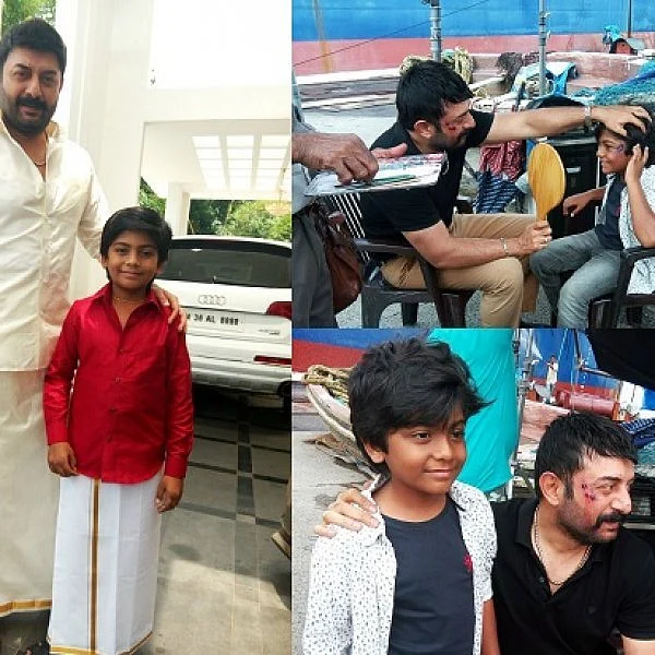 ''சேதுபதி மாமா, தனுஷ் அங்கிள், ராஜ் கிரண் தாத்தா...இவங்க எல்லாம் என் ஃப்ரெண்ட்ஸ்'..!’’ - மாஸ்டர் ராகவன்